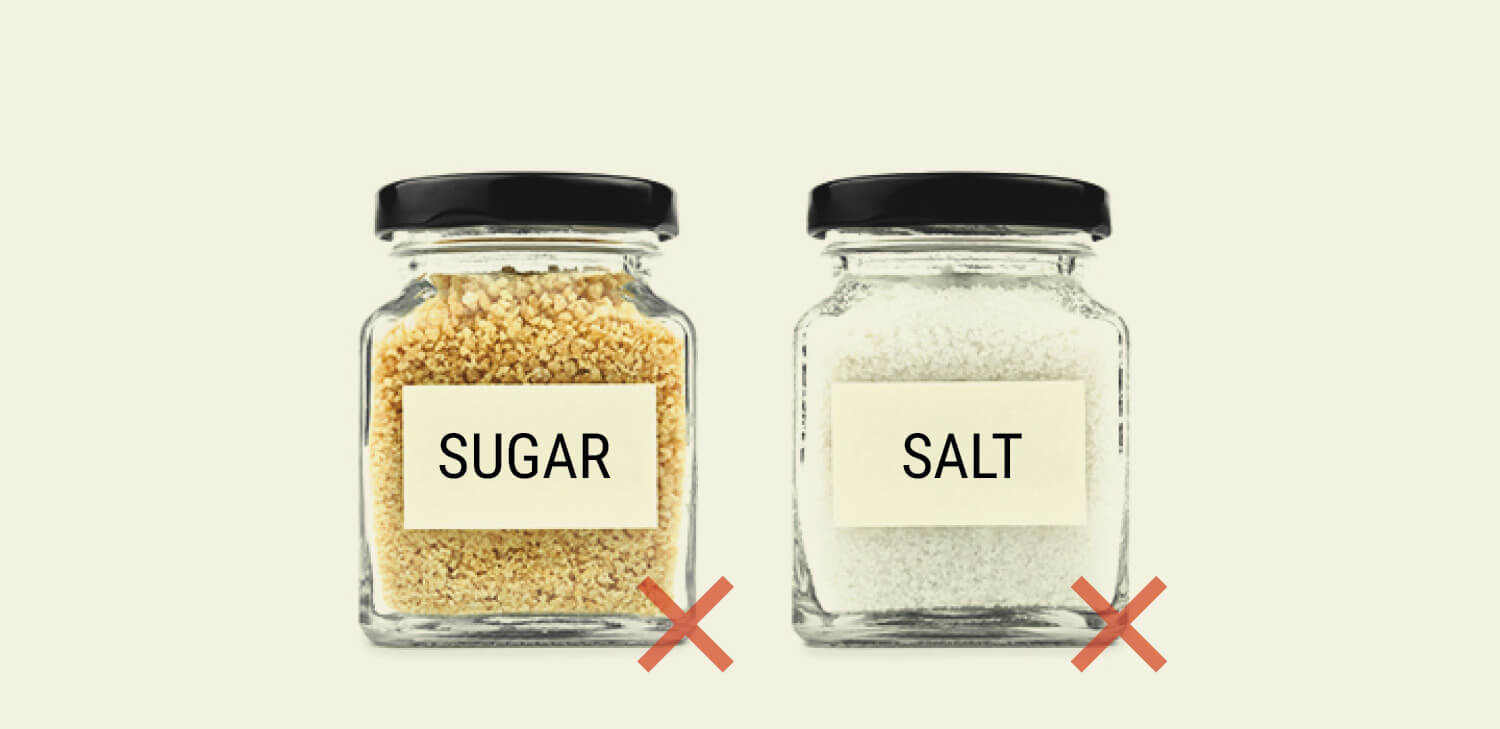 Limite a Ingestão de Açúcar e de Sal