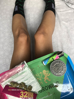 Meias de Folha de Canábis Da RQS